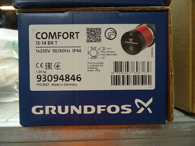 Grundfos - comfort 15-14 bx t - circulatiepomp - afbeelding 2 van  2