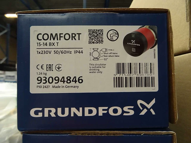 Grundfos - comfort 15-14 bx t - circulatiepomp - afbeelding 2 van  2