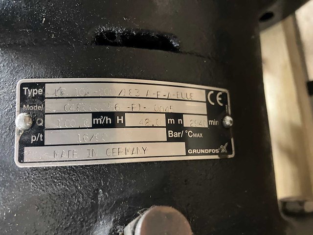 Grundfos - lf 100-200/183 - industriële waterpomp 1x - afbeelding 3 van  3
