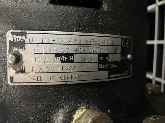 Grundfos - lp 100-200/191 - industriële waterpomp 1x - afbeelding 3 van  3