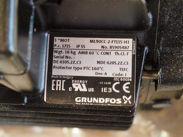 Grundfos - mtre 3-9 - centrifugaal waterpomp - afbeelding 4 van  4