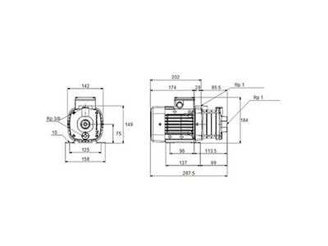 Grundfos cm1-2 a-r-i-e-aqqe centrifugaalpomp 400y 50 hz - afbeelding 2 van  5