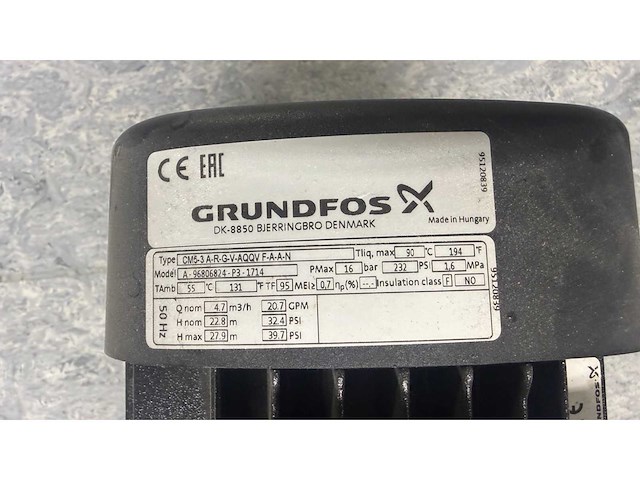 Grundfos cm5-3 a-r-g-v aqqv f-a-a-n zuigpomp - afbeelding 2 van  4