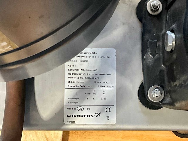 Grundfos hydro standaar 3cr 10-3 drukverhogingsinstallatie - afbeelding 9 van  9
