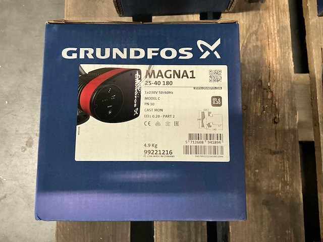 Grundfos magna1 25-40 180 pomp - afbeelding 3 van  4