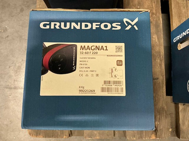 Grundfos magna1 32-60 f 220 pomp - afbeelding 2 van  4