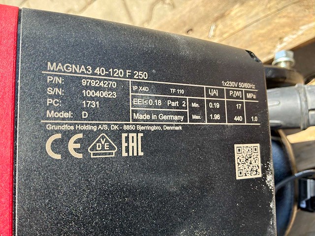 Grundfos magna3 circulatiepomp (2x) - afbeelding 5 van  7