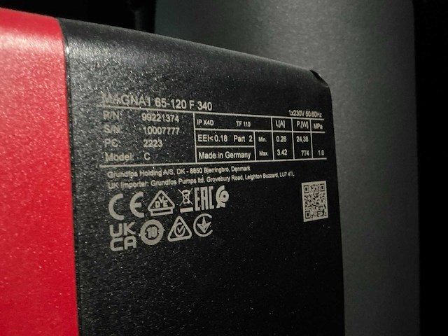 Grundfos magni 1 - 65-120 grundfos verwarming pomp - afbeelding 5 van  6