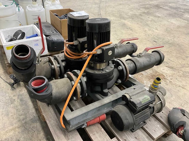 Grundfos mg80a4-19ft-100c centrifugaalpomp op skid (2x) - afbeelding 3 van  7