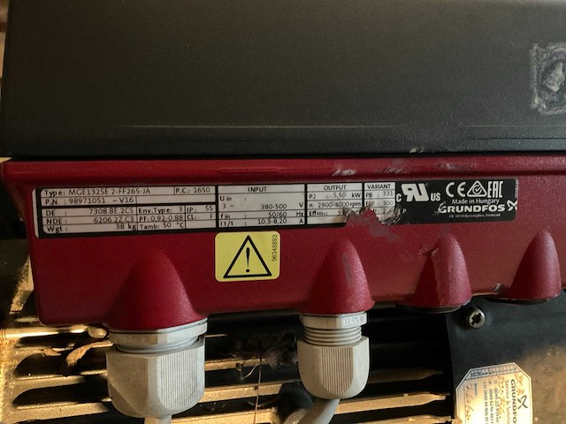 Grundfos mge132se 2-ff265-ja circulatiepomp - afbeelding 3 van  4