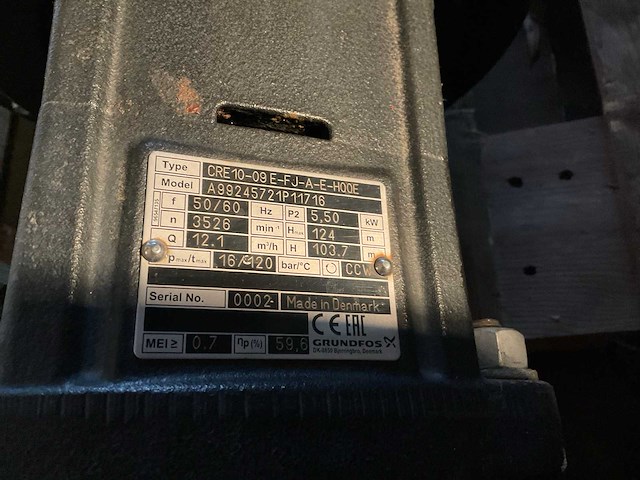 Grundfos mge132se 2-ff265-ja circulatiepomp - afbeelding 4 van  4