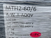 Grundfos mth2-60/6 1-w-w-aqqv verticale meertraps centrifugaal en schroefpomp (8x) - afbeelding 3 van  3