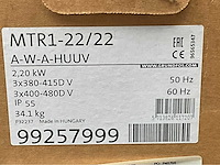 Grundfos mtr1-22/22 a-w-a-huuv verticale meertraps centrifugaalpomp (2x) - afbeelding 3 van  3