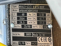 Grundfos mtr15-12/2 a-w-a-huuv verticale meertraps centrifugaal en schroefpomp (7x) - afbeelding 3 van  3