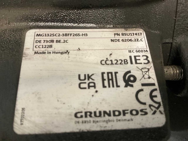 Grundfos mtr5-32 koelvloeistof pomp - afbeelding 7 van  7