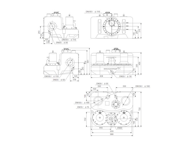 Grundfos multilift md.12.1.4 1x230v 97901084 vuilwaterpompset - afbeelding 2 van  4