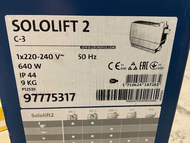 Grundfos sololift 2 afvalwater opvoerstation - afbeelding 3 van  4