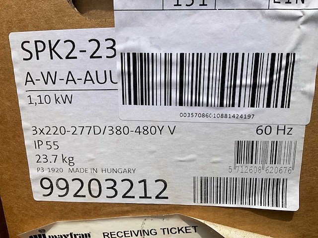 Grundfos spk2-23/15 a-w-a-auuv verticale meertraps centrifugaalpomp (12x) - afbeelding 3 van  3
