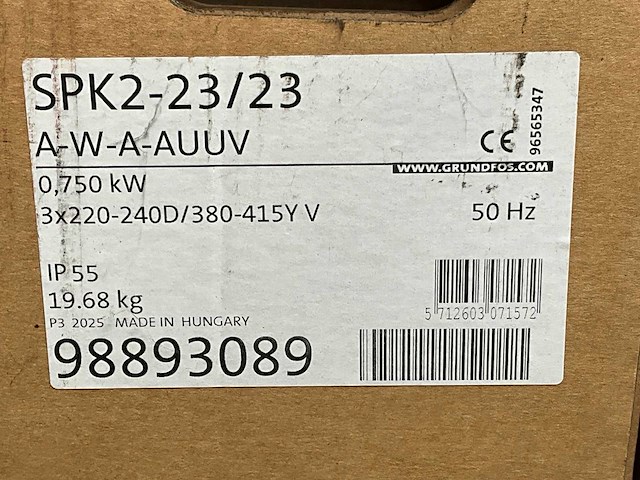 Grundfos spk2-23/23 a-w-a-auuv dompelpomp (2x) - afbeelding 3 van  3