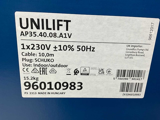 Grundfos unilift ap rvs dompelpomp - afbeelding 3 van  3