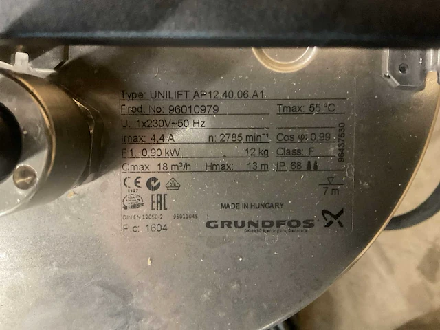 Grundfos unlift ap dompelpomp - afbeelding 2 van  4