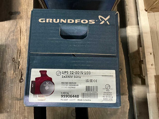 Grundfos ups 32-80 n 180 pomp - afbeelding 2 van  2