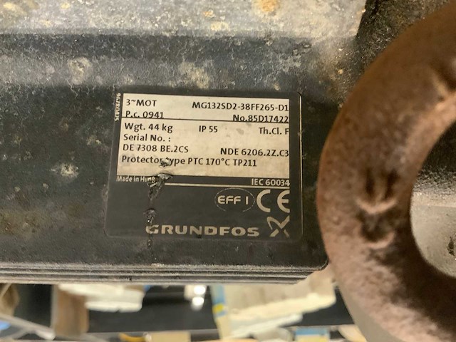 Grundfos verticale centrifugaalpomp - afbeelding 5 van  5