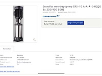 Grundfoss cr5-10 centrifugaalpomp 3x220-240d/380 - afbeelding 4 van  5
