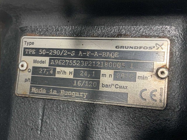 Grundfoss tpe 50 290/2-s a-f-a-baae waterpomp - afbeelding 7 van  7