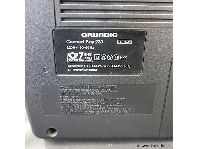 Grundig concert boy 230 - afbeelding 5 van  5