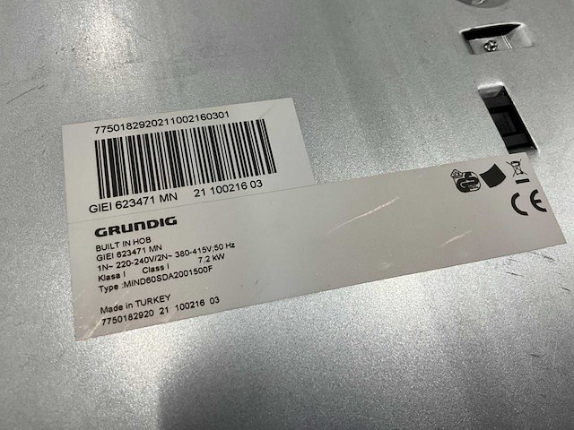 Grundig giei 623 inbouw inductie kookplaat - afbeelding 6 van  6