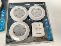 Grundig led pushlight 3 ledlampen met afstandsbediening slimme verlichting (8x) - afbeelding 2 van  3