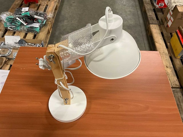 Grundig metalwood tafellamp (4x) - afbeelding 4 van  5