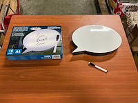 Grundig tekstballon lichtbox (5x) - afbeelding 1 van  5
