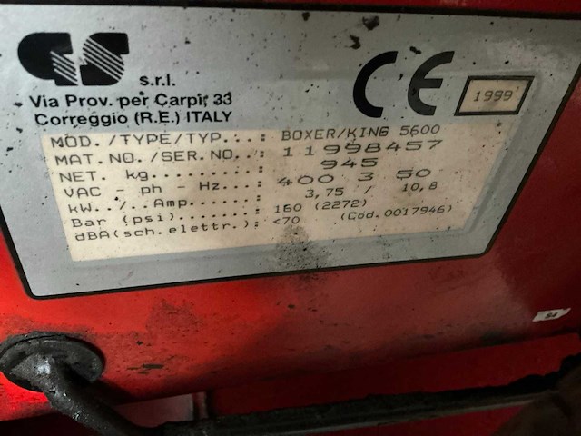 Gs boxer king 5600 truckbanden de-montage apparaat - afbeelding 6 van  6