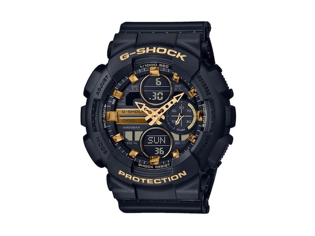 Gshock classic style gmas140m1aer herenhorloge 45 mm zwart - afbeelding 1 van  4