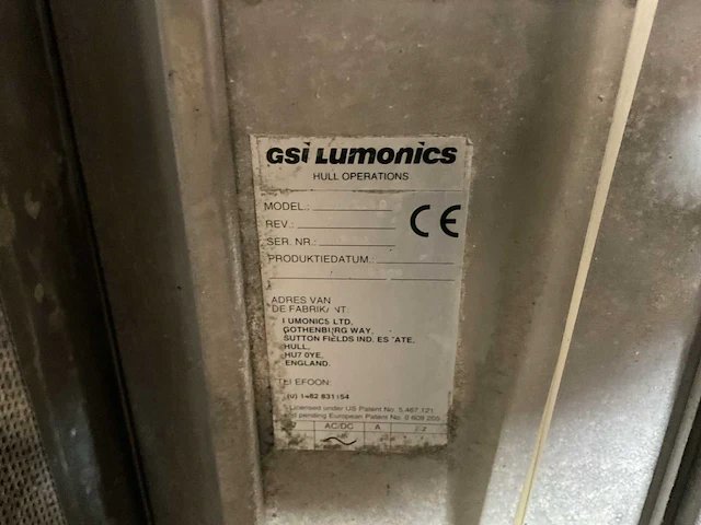 Gsi lumonics efx 10 laserinstallaties - afbeelding 4 van  5