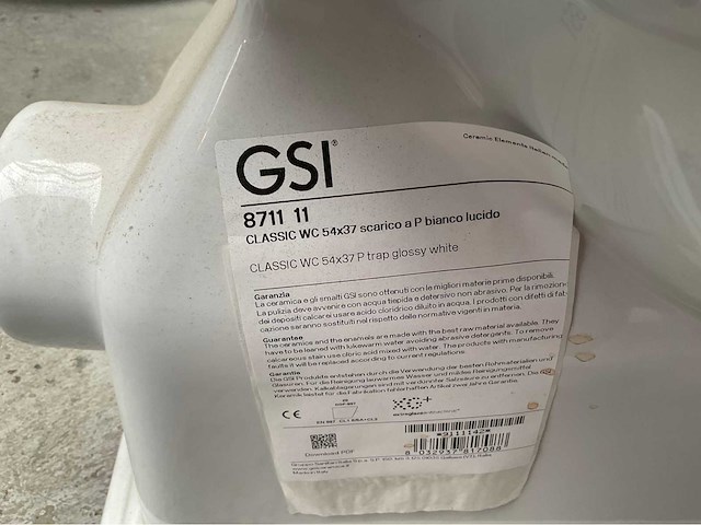 Gsi toilet achteruitlaat - afbeelding 2 van  3