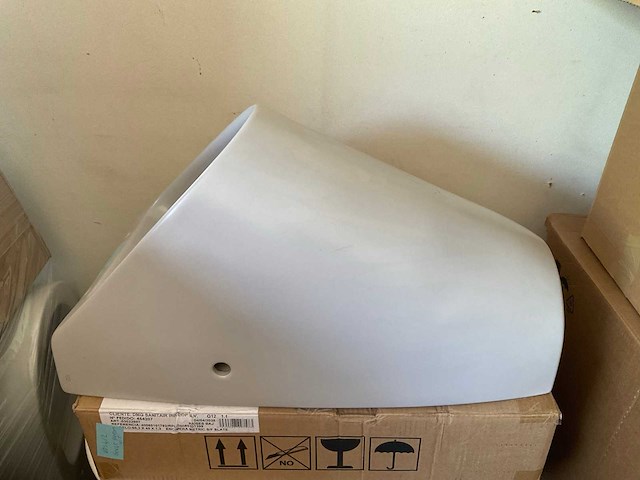 Gsi urinoir beton grijs 31x35x65cm - afbeelding 2 van  5
