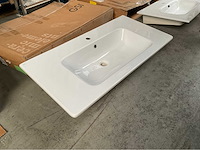 Gsi wastafel keramisch 100x51cm - afbeelding 2 van  3