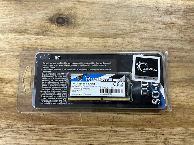 G.skill ddr4-2666 cl18-18-18-43 1.20v - afbeelding 1 van  2