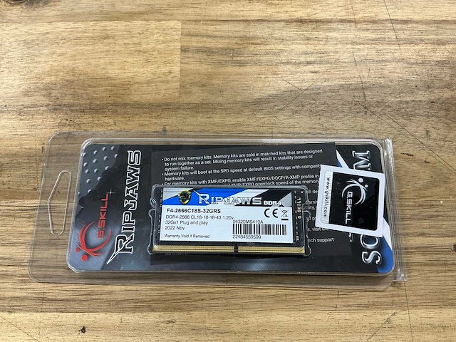 G.skill ripjaws ddr4 f4-2666c18s-32grs - afbeelding 1 van  2