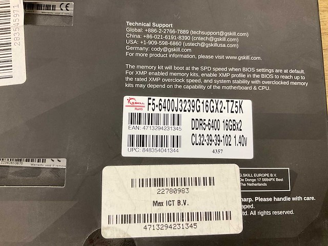 G.skill trident z5 ddr5 - afbeelding 2 van  2