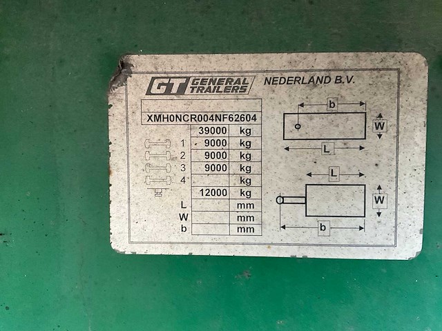 Gt fruehauf - schuifzeil trailer - oplegger - afbeelding 18 van  28