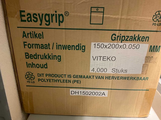 Gtripzakken 150 x200 x 0,050 (54000x) - afbeelding 1 van  2
