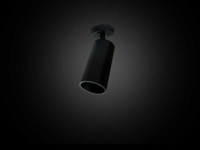 Gu10 opbouwspot armatuur draaibaar – zwart (8x) - afbeelding 3 van  5