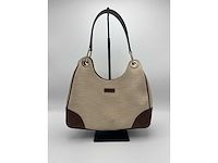 Gucci - canvas & leather shoulder bag - handtas - op echtheid geconroleerd - designer - afbeelding 5 van  11