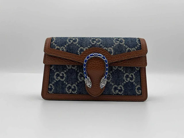 Gucci - dionysus mini bag denim - handtas - op echtheid geconroleerd - designer - afbeelding 2 van  9