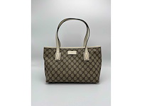 Gucci - gg supreme tote bag - handtas - op echtheid geconroleerd - designer - afbeelding 3 van  10