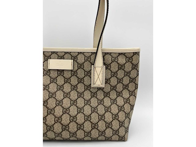 Gucci - gg supreme tote bag - handtas - op echtheid geconroleerd - designer - afbeelding 6 van  10